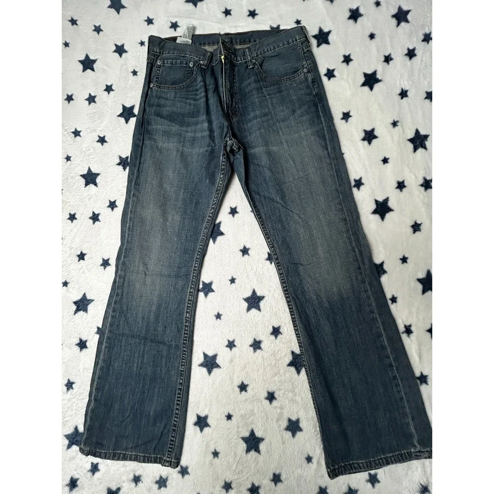 Levi's 527 Jeans Mens 34x30 Blue Bootcut Medium Wash Denim Pants